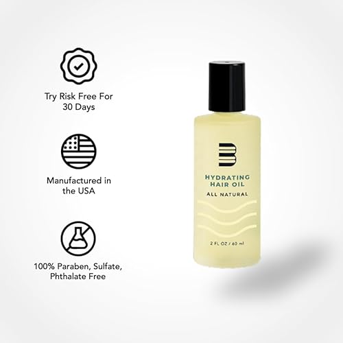 Miniatura 8 de BLUMAAN Aceite hidratante para el cabello, diseñado para cabello seco, encrespado, liso o rizado, aceite para fortalecer el cabello 100% natural
