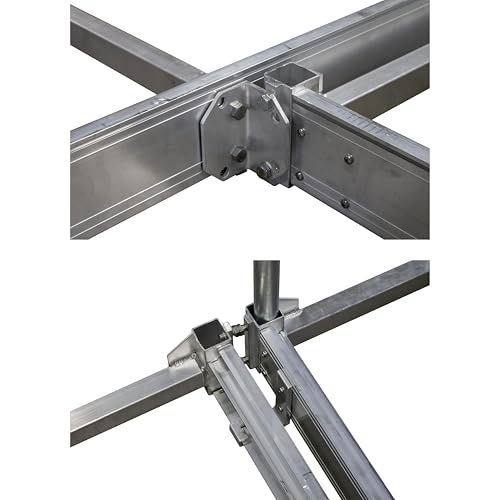MotoAlliance® 8x4 Aluminum Dock Frame Kit. Heavy Duty & Maintenance Free with Galvanized Steel Pipes. Great for Lakes, Rivers & Shorelines. by MotoAlliance - Image 5