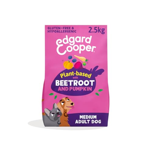 Edgard & Cooper Crochette Cani, Adulti, (Barbabietola/Zucca, 2.5kg), croccantini cane, cibo Secco per Cani Senza Glutine Mangime Naturale Verdure Vegetale, Alimentazione Completa