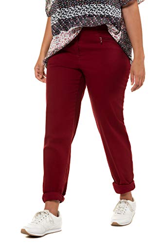 Ulla Popken Stretchhose Mony, Große Größen Pantalones, Rojo (Rot 51), 75 (Talla del Fabricante: 60) para Mujer