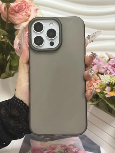 Housse iPhone 14 Pro Max coque de téléphone protectrice mate fine noire transparente