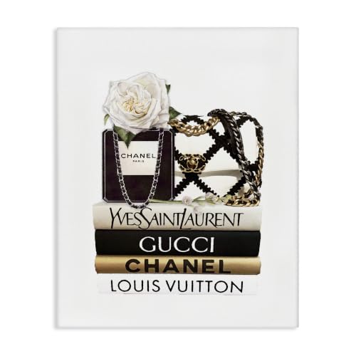 Stupell Industries Elegant Glam Fashion Floral Bag on Bookstack