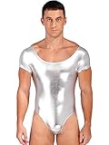 Wetlook Body Tanztrikot für Herren Erwachsene, dehnbarer Stoff