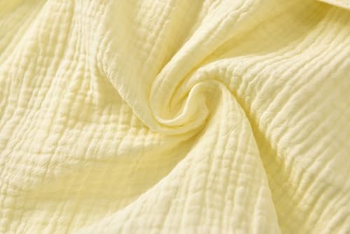 Image of TADO MUSLIN Organic Cotton Toddler Bathrobe, Soft and Breathable Baby Robe for Kid, Boy& Girl Hooded Robe Muslin