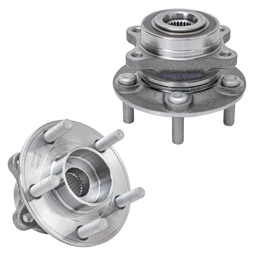 Image of Detroit Axle - 12.44 inch (316mm) Front Disc Brake Rotors Pads + Wheel Hub