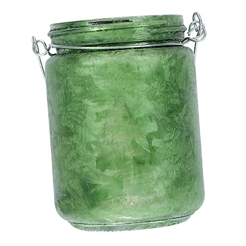 ifundom 1Pc Candelabro Terrario Tanque Linterna LED Contenedores De Vidrio Tarro De Albañil...