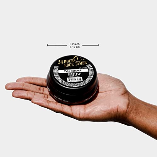 Ebin New York 24 Hour Edge Tamer, Extra Mega Hold, 4 Oz - No Flaking, No White Residue, Shine, Moisture And Prevent Breakage With Castor Oil #TOP4