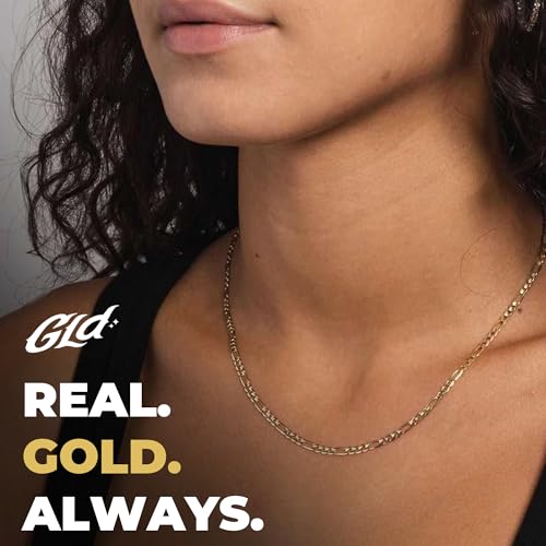 GLD Figaro Chain for Men and Women - 18K - 3MM, 4MM and 6MM2