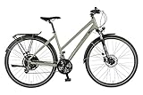 Prophete ENTDECKER 500 28 Zoll Trekkingbike mit Altus 24 Gang Kettenschaltung hydraulischen MT200 Scheibenbremsen 40 Lux LED Beleuchtung Alu 48 cm Suntour NEX Federgabel grau