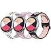 Produktbild AMK 3 Stück Armband Kompatibel für Samsung Galaxy Watch Active/Active 2 40mm 44mm Armband, 20mm Weiche Silikon Ersatz Uhrenarmband für Samsung Galaxy Watch 42mm/ Galaxy Watch 3 41mm
