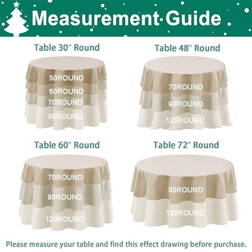Hiasan Round Tablecloth, 80 Inch, Red, 1 Pack by Hiasan - Used condition - Image 2