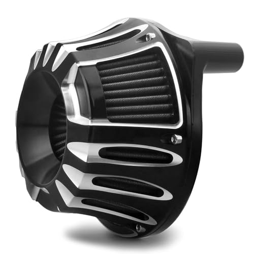 Image of For harley air cleaner filter Touring street glide road king electra tri trike Dyna Sportster XL 883 1200 Softail air intake (Deep style -Contrast Cut, C-For Touring 08-16, Softail 16-17)