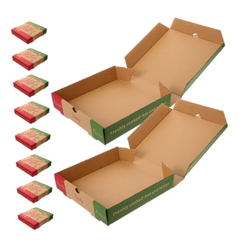 DECHOUS Pizza Serving Box Pizza Boxes Savers Pizza Wrapping Boxes Mini Pizza Boxes for Cookies Minimalist Design