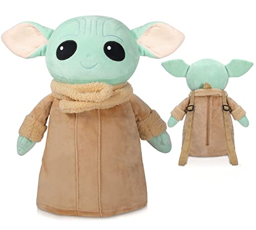Cemocle 16 Inch Baby Grogu Doll Plush, Kids Cute Stuffed Animal Backpack Plush Figure Toys For Girls And Boys #TOP1