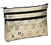 Mah Jongg Gold 3 Zipper Mah Jong Purse for Mahjong Card