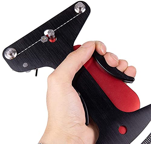Elolicu Bicycle Spoke Tension Meter Measuring Tool, Aluminum Alloy Bicycle Wheel Tool Wire Tension Adjustment Tool Indicator Meter Tensiometer Bike Accessory