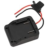 aqxreight 18-V-Lithium-Batterie-Adapter. Integrierter ABS-Batterie-Adapter-Anschluss mit Halterung für Elektrowerkzeuge, 12-V-Fahrräder, Skateboards und 18-Lithium-.