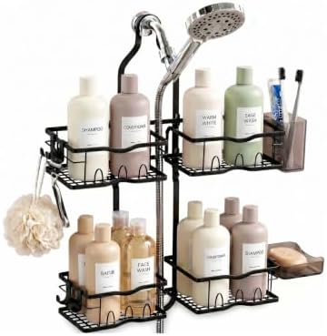 Budsun Shower Caddy Hanging, 15.35 in, Over Shower Head, Handheld...