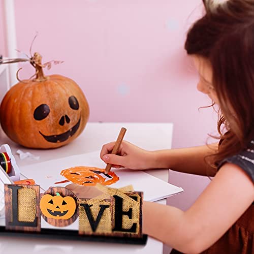 Interchangeable Love Sign Home Decor With 15 Pieces Seasonal Icons Wood Letter Table Standing Desk Sign For Valentine's Day Living Room Fireplace Home Decoration #TOP6