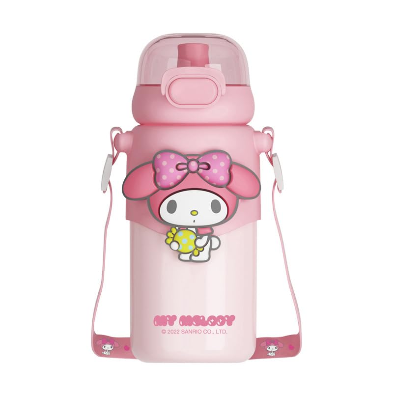 韓国風 水筒 460ml ステンレスボトル 魔法瓶 キッズ ストロー付きコップ付…