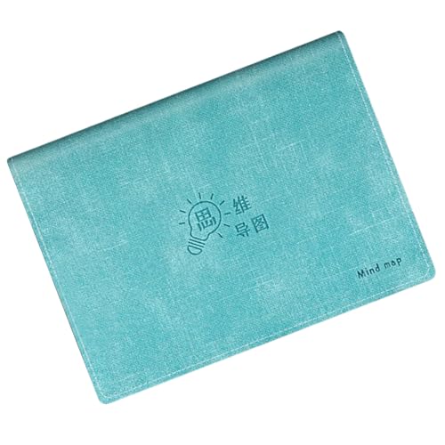 Refillable Softcover Mind Map Notebook with 9 Rings PU Leather Binder Covers Notebook