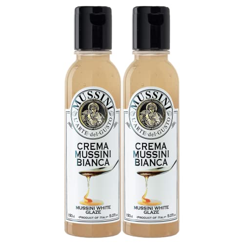 Mussini Crema, Balsma Blance, White Balsama Glaze, 5.07-Ounce Bottles (Pack of 2)