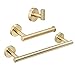 Produktbild Leekayer 3-teiliges Badezimmer-Zubehörset SUS 304 Edelstahl Rostfrei Toilettenpapierhalter Handtuchhalter Wandhalterung,Kleiderhaken, gebürstetes Goldfinish, LK19500G3