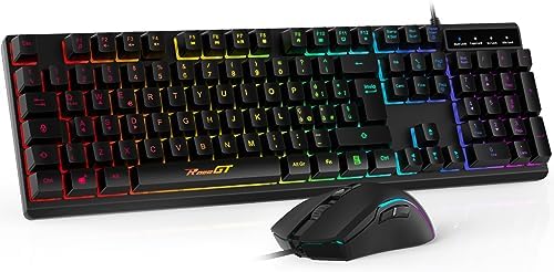 Kit Gaming Trust GXT 791: Tastiera E Mouse RGB Con Tappetino - Pacchetto Gamer 3-in-1 Ecologico Per PC