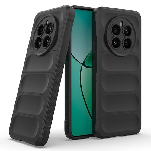 Image of Amazon Basics Back Case Cover for Realme Narzo 70 5G | Compatible for Realme Narzo 70 5G Back Case Cover | Matte Soft Flexible Silicon | Liquid Silicon Magic Case with Camera Protection | Black