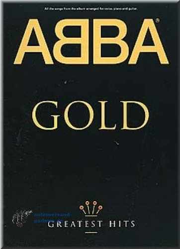 Grandes éxitos de ABBA Gold, libro de notas para cantar (partituras)