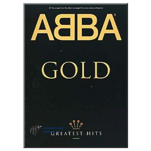 Grandes éxitos de ABBA Gold, libro de notas para cantar (partituras)
