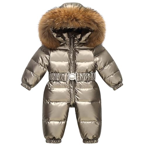 Combinaison de Ski Enfant Bébé Fille à Capuche Imperméables Coupe-Vent Vêtements de Ski Fille Chaude Combinaisons de Neige Hiver Salopettes Veste Snowsuit...