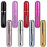 Capacidad perfecta durante el viaje: cada uno de estos hermosos vaporizadores de perfume tiene una capacidad de 5 ml y ofrece suficiente perfume, tónico, desmaquillante y otros viajes cortos de negocios. El pulverizador es recargable, fácil de transportar y no gotea ni gotea.