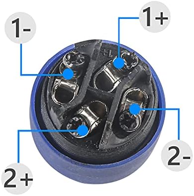 (Pack of 4) Speaker Cables Head, 4-Pin Speaker Plugs with Twist Lock for Neutrik Speaker NL4FC, NL4FX, NL2FC