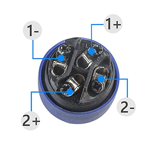 Image of (4-Pack) Speakon Cable Head -4-pin Speaker Plug with Twist Lock Compatible with Neutrik Speakon NL4FC, NL4FX, NL2FC