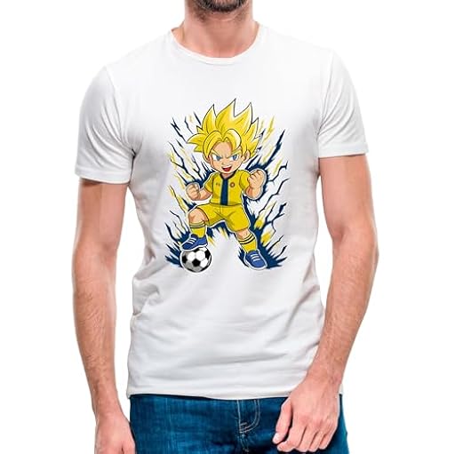 Camiseta de Manga Corta Goku Villarreal 25-26 (11- Camiseta Talla S)(Blanca Manga Corta) | Ya disponible en tu tienda friki favorita! En mundofriki.es!