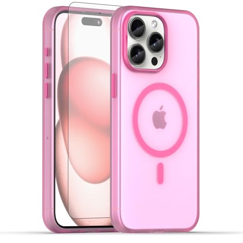 Coque iPhone 15 Pro Max compatible Magsafe avec protège-écran mat Asuwish