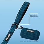 Voyager Reflective Dog Leash with Neoprene Handle, 5ft Long, Supports Small, Medium, and Large Breed Puppies, Cute and Heavy Duty for Walking, Running, and Training - Blue (Leash), M - Image 3