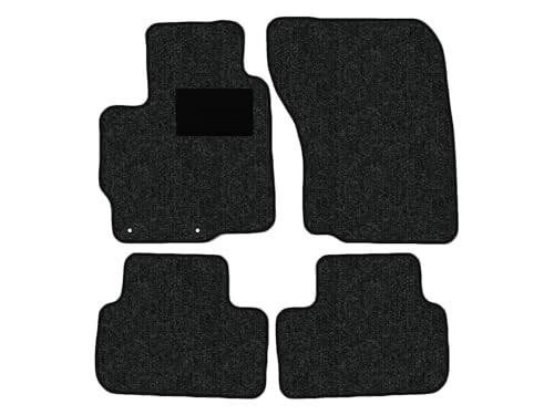 Fußmatten passend für Mitsubishi ASX Typ GAW (Baujahr 2010-2023), Robust anthrazit | 4-TLG | Umrandung schwarz | 2X Klickverschluss