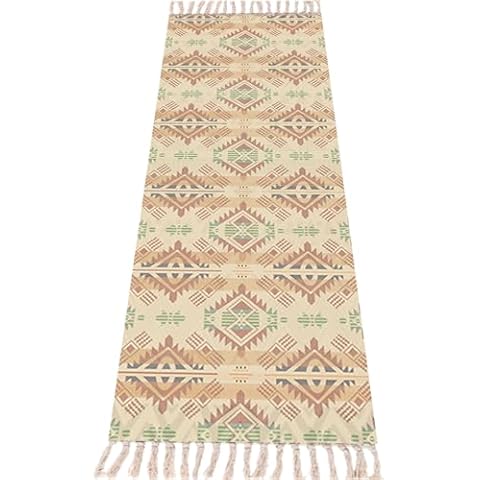 nuveti Cotton Yoga Mat - Cotton Yoga Rug - Absorbent, Grippy Tight Weave, Ashtanga and Hot Yoga Rug, Helps with Slippery Hands and Feet Yoga & Fitness| Meditation Yoga Exercise Mat Cover