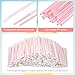 Hoolerry 2000 Pcs 8 Inch Plastic Straws Disposable Individually Wrapped Drinking Straight Long Straws, 0.24