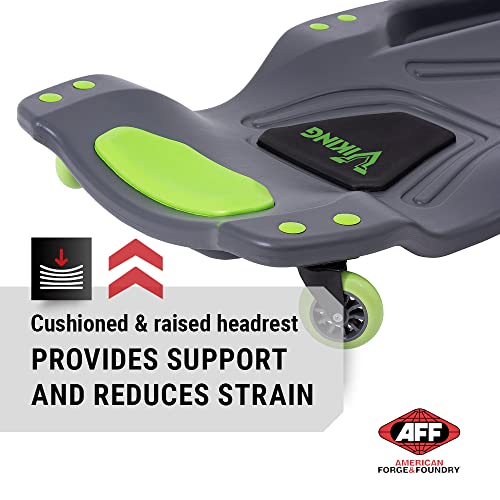 Aff Viking Creeper (Multiple Styles) - Mechanic Creeper With 6 Casters - (440 Lbs Capacity) Hdpe Body With Padded Headrest & Dual Tool Trays #TOP2