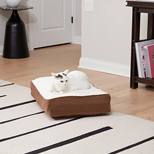 Almohada microfibra sherpa 61x46x13 cm latte miniatura 2