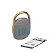 JBL Clip 4 - Portable Mini Bluetooth Speaker, big audio and punchy bass, integrated carabiner, IP67 waterproof and dustproof, 10 hours of playtime, speaker for home, outdoor and travel (Grey)