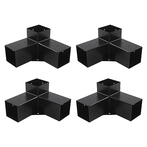 Support de pergola en acier lyrlody lot de 4 structures robustes haute résistance - 5