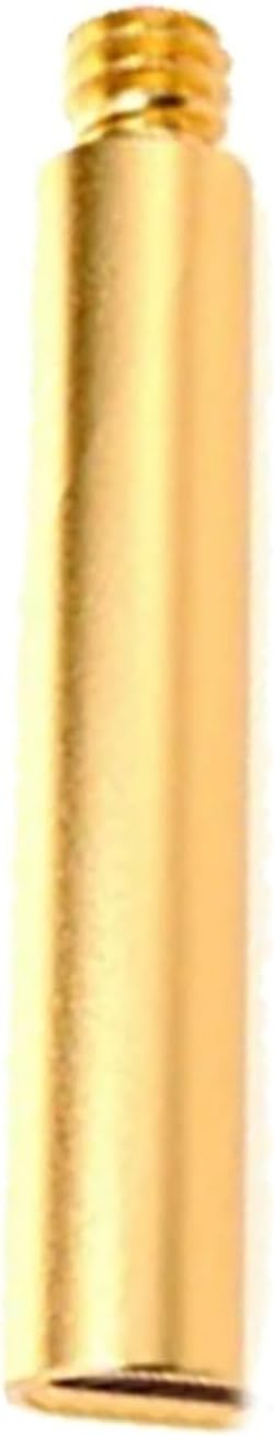 Straight Tube Lamp Stems 12pcs 1/4" Tripods Mount Extended Rod Lamp Holder For Light Fixture Assembly Or Repair(100mm,Golden)