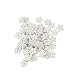Mahaohao White Snowflake Buttons Assorted Holiday Collection Snowflakes Buttons Embellishments