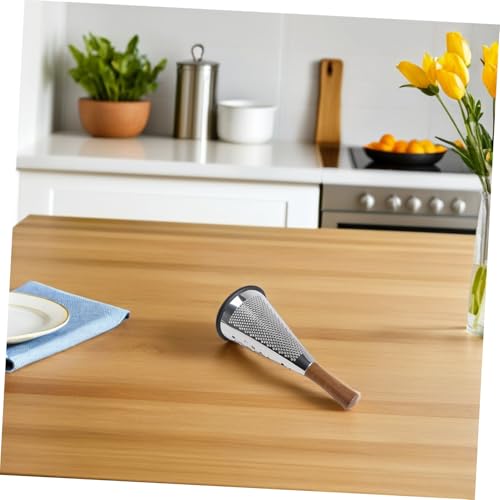 Rallador de Cocina de Acero Inoxidable con Mango de Madera miniatura 6