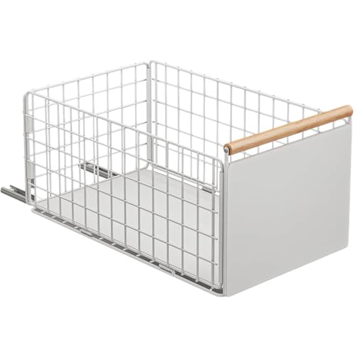 Koolkasa tiroir coulissant cuisine, Organiseur de tiroirs profonds avec glissières de tiroir et poignée en bois, Ttélescopique à tirer en métal pour armoires de...