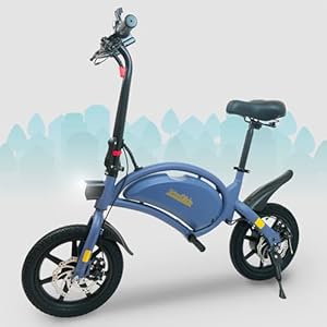 Urban Glide 142 Elektrische loopfiets voor volwassenen, uniseks, blauw, 14 inch wielen, Glide 140